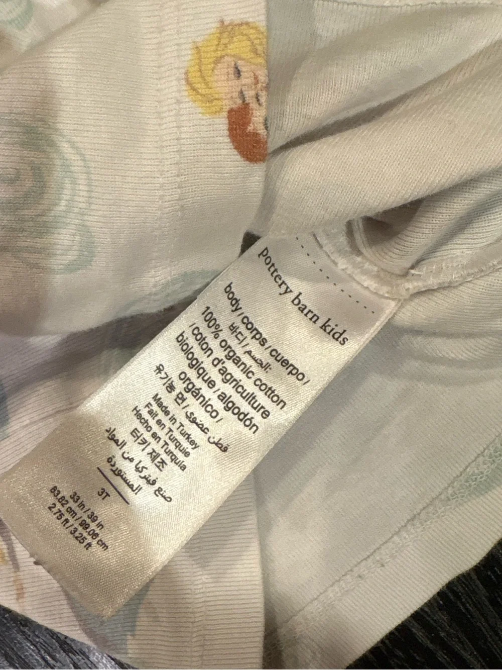 Pottery Barn Kids Disney Frozen Organic Cotton Pajama Set Size 3T